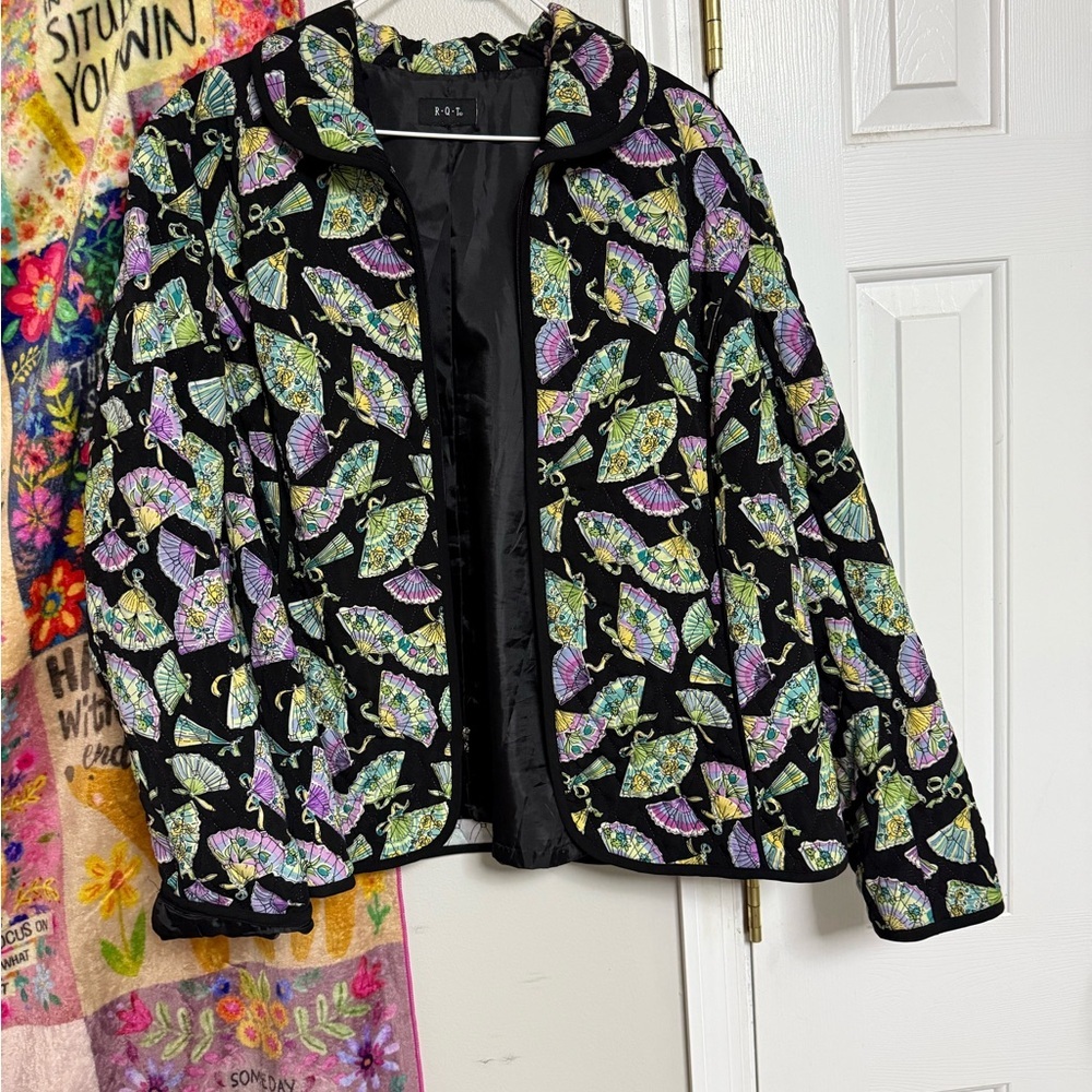 ROE Black Floral Women's Bomber Jacket​